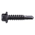 Midwest Fastener Self-Drilling Screw, #12 x 1 in, Brown Ruspert Steel Hex Head Hex Drive, 100 PK 54502